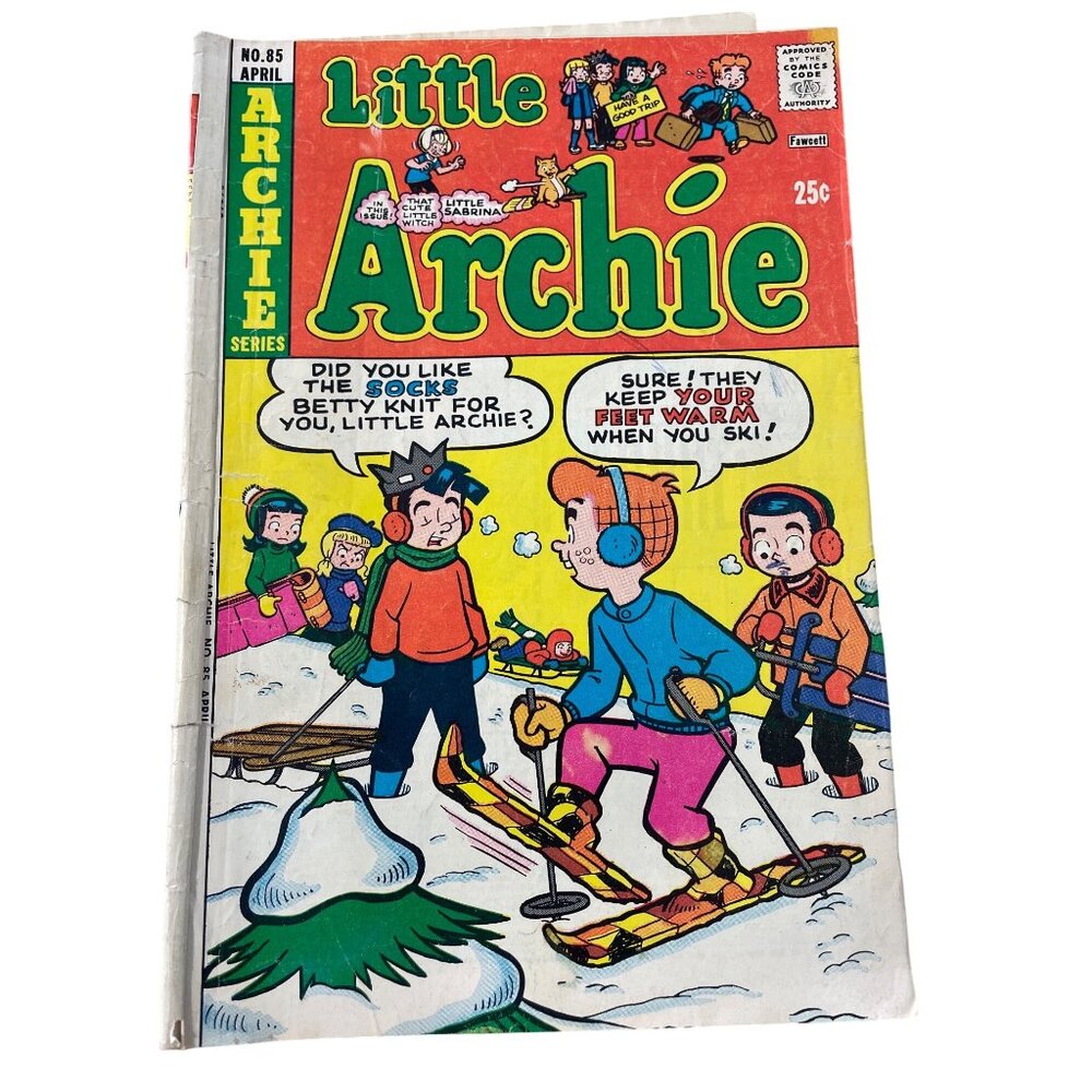 Archie Series Little Archie #85 April 1974 Comic Book Featuring Sabrina Story